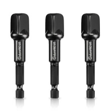 ColumPRO 3PCS Impact Grade Power Drill Sockets Adapter Sets, 3-inch Extension Drill Bit Socket Wrench Adapter 1/2",Portable Design Driver Adapter