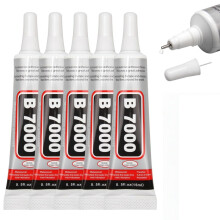 5 PCS B7000 Glue Clear with Precision Tip,Rhinestone Glue,Multi Purpose Glue Clear Adhesive,Jewellery Glue for