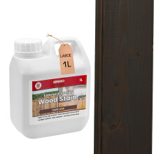 Sensio Home Dark Oak Wood Stain Big Value 1L Size Water Based Non Toxic Environmentally Friendly Wood Dye Indoor and Outdoor Furniture Wood Timber