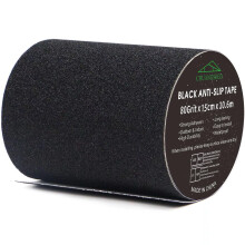 CHUANGSEED Heavy Duty Black Anti Slip Tape 6" x 35Ft (15cm x 10.6m) High Traction For Outdoor/Indoor Safety Non Skid Roll Traction Tread grip Tape