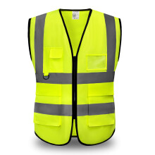 YUANVEST Hi Vis Vests for Men Women 5 Pockets,High Visibility Reflective Safety Security Vest,2-inch Reflective Strip High Visibility Vest,Meets
