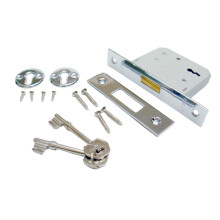 Era 2.5-inch/ 64mm 3 Lever Deadlock - Chrome Effect