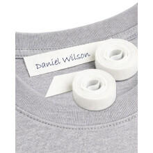2 Iron-On White Fabric Tape. Writable Clothing Label Roll, 3m x 1cm. for Kids, School & Care Settings, Nursery