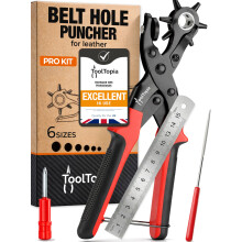 ToolTopia Belt Hole Puncher for Leather