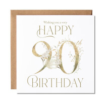 Maise & Rose 90th Birthday Card For Women | 90th Birthday Card For Her | Floral 90th Birthday Card For Friend | 90th Milestone Greeting Card | P110