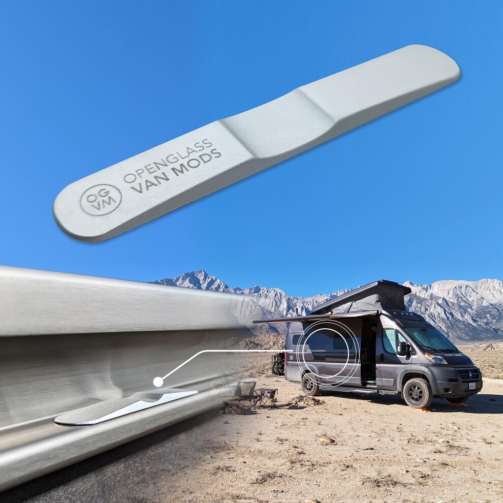Openglass Van Mods Sliding Door Stopper - Universal Fit For Sprinter, Ducato, Transit & Campervans - High-Grade Aluminum Van Door Stop 5051226903748