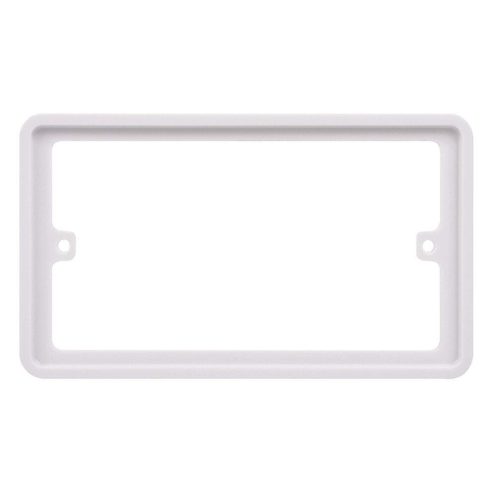 Schneider Electric - Lisse White Moulded, Double Socket Surround, Spacer, Ggblspc2s, White 5051226971945