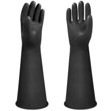 Albefer Heavy Duty Rubber Gloves 16" Long Rubber Gloves Drain PPE Safety Gloves Chemical Resistant Gloves Waterproof Work Gloves, Resist Strong Acid