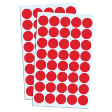 8000 Pieces, 20mm - Red Dot Stickers, Sticky Dots Round Circle Spot Labels