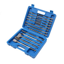 TOPWAY SDS Plus Drill Bit Set with Chisels 17PCs, SDS-Plus Rotary Hammer Drill Bits for Concrete Brick Masonry Marble Granite