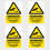 Inside Window CCTV Stickers – 4 Pack | Sticks Inside | Visible from Outside | 100 mm x 65 mm 1