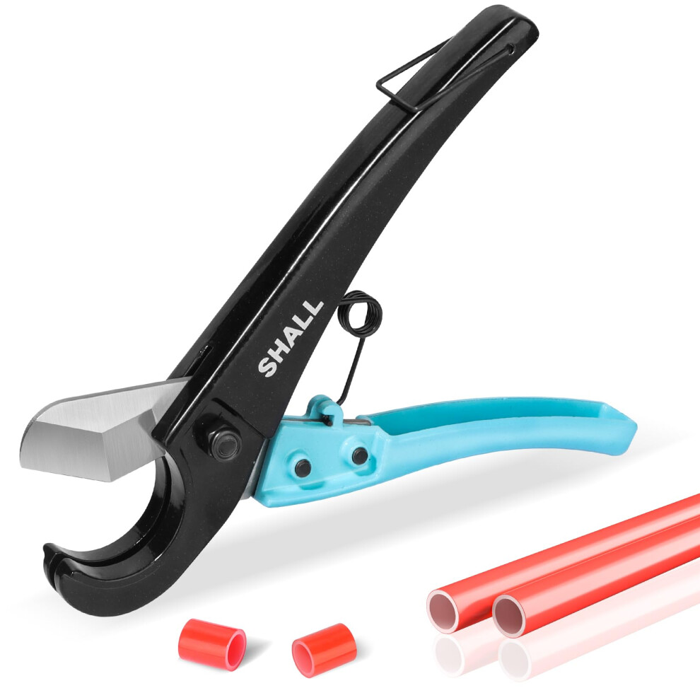 Shall Pex Pipe Cutter, Cuts Up To 1-3/8'', Fast Tubing Cutter For Pex, Plastic Hoses, Pvc, Cpvc, Pp-R, Pe (Thin), Etc. 5051226904387