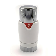White/Chrome Thermostatic Radiator TRV Valve Head Replacement M30 x 1.5 Universal for All Manufacturers