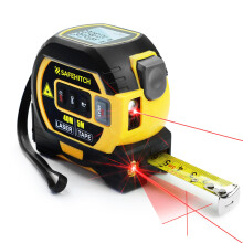 SAFEHITCH - 3 In One Tape Measure - Laser measure - Vertical Cross Line - Digital Laser Distance Meters - LCD Display - 40M Laser Measure