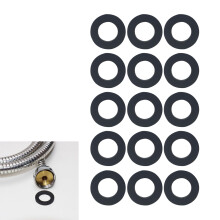 15pcs Shower Hose Washers,Shower Head Washers Rubber Washers Seals,Shower Hose Connector Washers,1/2 Inch Hose Washer Seal for Shower Head and Hose