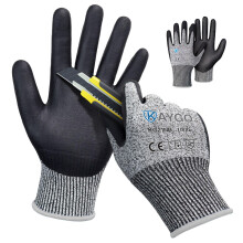 KAYGO Cut Resistant Work Gloves - 2 Pairs, Level C Protection, MicroFoam Nitrile Coated Good Grip Machine Washable