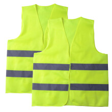 2 Pack Hi Vis Vests,Hi Vis Safety Vests with 2 Reflective Stripes,Night Workwear Reflective Vest,for Traffic Work, Running