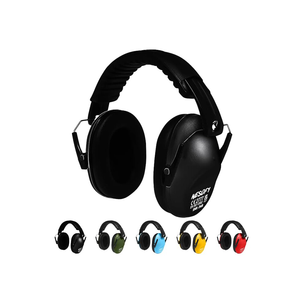 Nesofy Ear Defenders Children 26Db | Protection & Noise Cancelling Kids Ear Defender Age 3 To16 Year | Foldable & Adjustable Headphones Autism For Ba 8408071560713