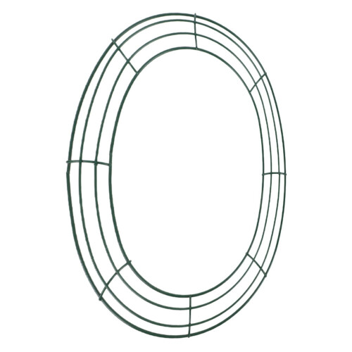Grön oval påskäggskransram järn 30x25cm
