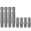 8 Pcs 1/4 Hex to 1/4 Socket Adapter, Hex to Square Socket Bit Adapter Extension Sockets Driver Bits Impact Power Tool Replacement Part Adapters for 1