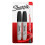 Sharpie Sharpie Permanent Markers | Chisel Tip | Black | 2 Count 1