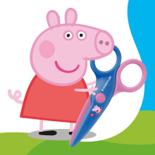 STAEDTLER Peppa Pig x Noris Junior Toddler Safety Scissors - for Kids Aged 2+ Years Arts & Crafts Activities, 965 40BKL1