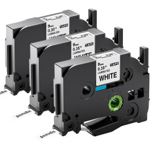 Upwinning TZe-221 Compatible with TZE Tape 9mm Replace for Brother P-Touch Tape 9mm
