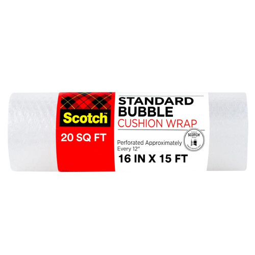 Scotch Scotch Cushion Wrap, 16 in x 15 ft., 1 Roll/Pack (7924)