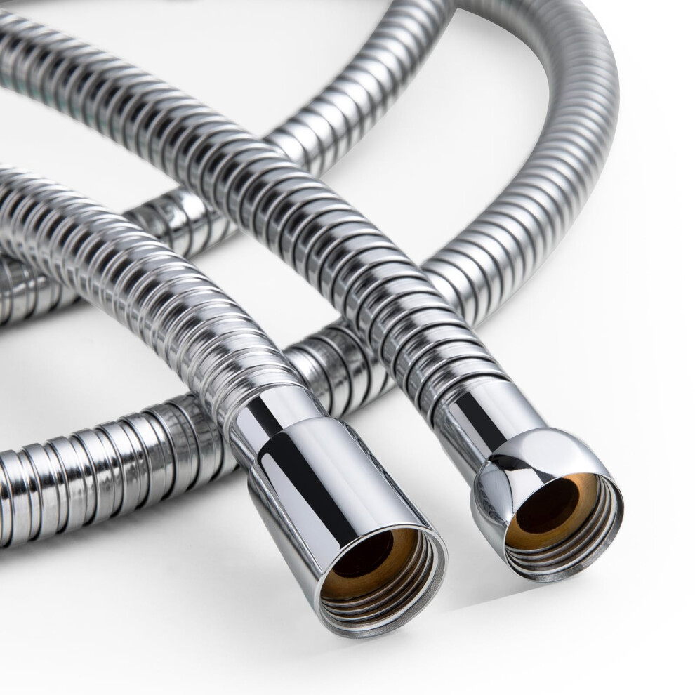 Offo Large Bore Shower Hose, 11Mm Bore High-Flow Anti-Kink Shower Hose Stainless Steel Replacement High Pressure Shower Hoses,Universal Leakproof 5051226901034