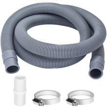 twoonto Drain Hose Extension for Washing Machines, 1M Universal Washing Machine Hose, Drain Hose Dishwasher Extension Set Including Hose Connector an