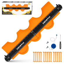DODOWIN Connectable Contour Gauge 20", Laminate Flooring Shape Measuring Tool, Template Tool for Woodworking, Carpenter Profile Duplicator