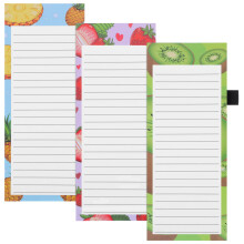 Thboxes 3 Pack Magnetic Shopping List Pad for Fridge, To Do List Pad 180 Sheets Tear off Magnetic Notepad for Fridge with Pen Loop for Shopping, Lock