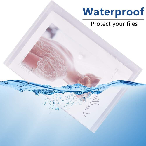 Plastic Envelopes Wallets, MerryNine 30 Pack A4 Clear Document Folder, for School Home Work Office Organization (30, Transparent) 2