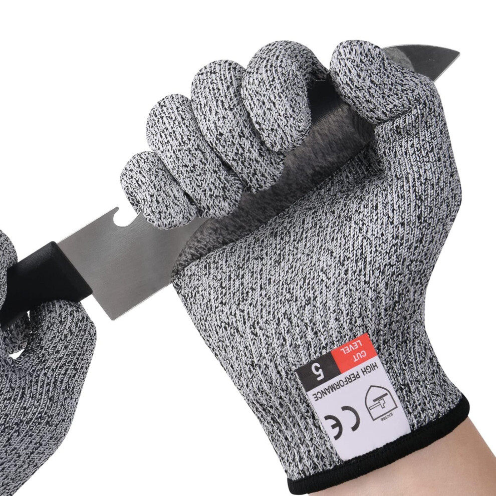 Flintronic Level 5 Cut-Resistant Gloves For Adults, L - Food Grade, En 388 Certified For Wood Whittling 5051226890741