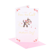 Boofle | Mother's Day Card from the Cat | Card for Mum, Grandma, Wife | Her, Girls, Women | Cute Design | With Envelope | 12 cm x 18 cm