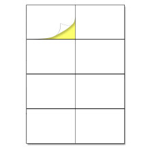 8 per sheet, 150 sheets, A4 White Sticker Labels, Laser/Inkjet Printing - 105 x 74.25mm