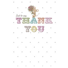 Piccadilly Greetings Occasion Card Thank You - 7 x 5 inches