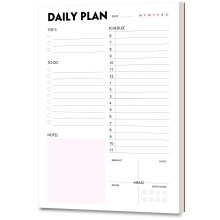 Nokingo Daily Planner Pad - A5 Calendar, Scheduler, Organizer with Priority, To Do List, Appointments, Notes, Meals and Water Intake Tracker