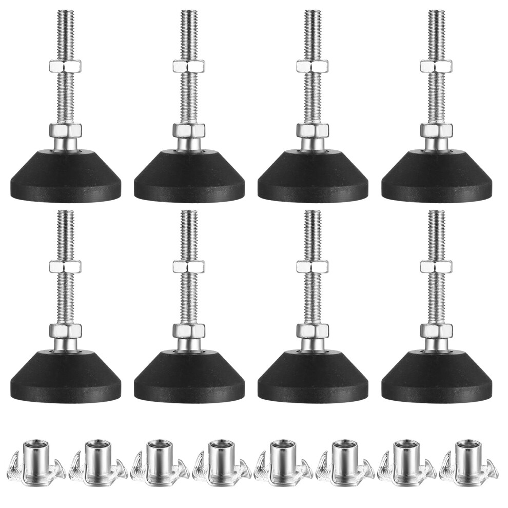 Mcblast 8 Pcs M8 Adjustable Feet Levelling Feet, Adjustable Furniture Feets Furniture Legs 5051226960895