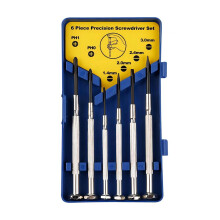 KTHZI 6 Pieces Mini Small Precision Screwdriver Set with Case for Jewellers,Watch Makers,Tiny Thin Miniature Philip and Flat Head Spectacle
