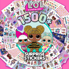 L.O.L. Surprise! 1500+ Surprise Stickers by Horizon Group USA, age 3-5