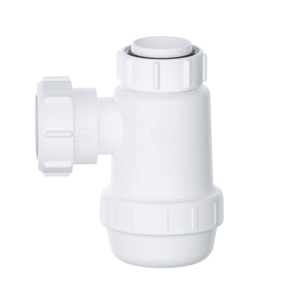Hulthor 32Mm Bottle Trap Â Shallow & Height Adjustable Sink Waste Traps For Bathroom Basin Drain Kits, Perfect Basin Trap (Shallow (Low Profile)) 5051226922633