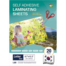Self Adhesive Laminating Clear Sheets, 100 Micron, A4 Size (23 x 30 cm) No Heat, No Machine, Laminate Sheets Self Sealing