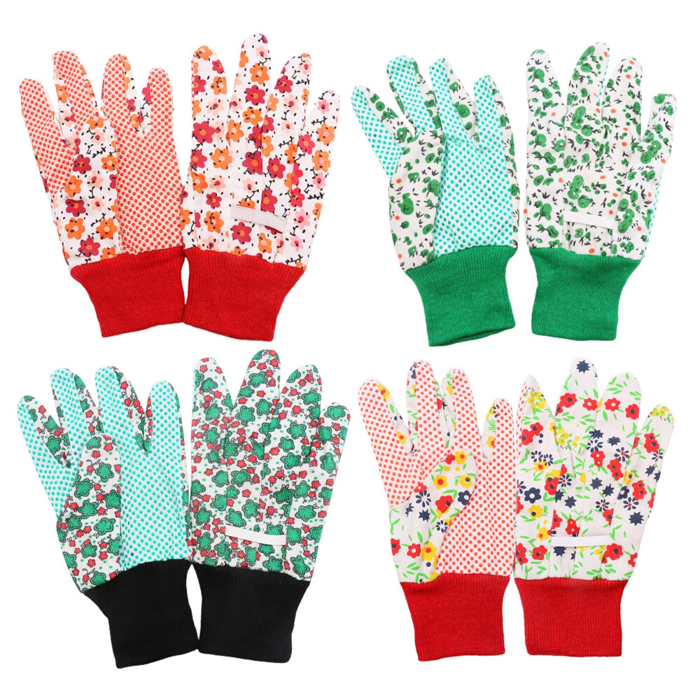 Vegcoo 4 Pairs Gardening Gloves For Women, Ladies Gardening Gloves Thorn Proof Comfortable Breathable, Superior Grip Garden Work Gloves For Yard 5051226979095