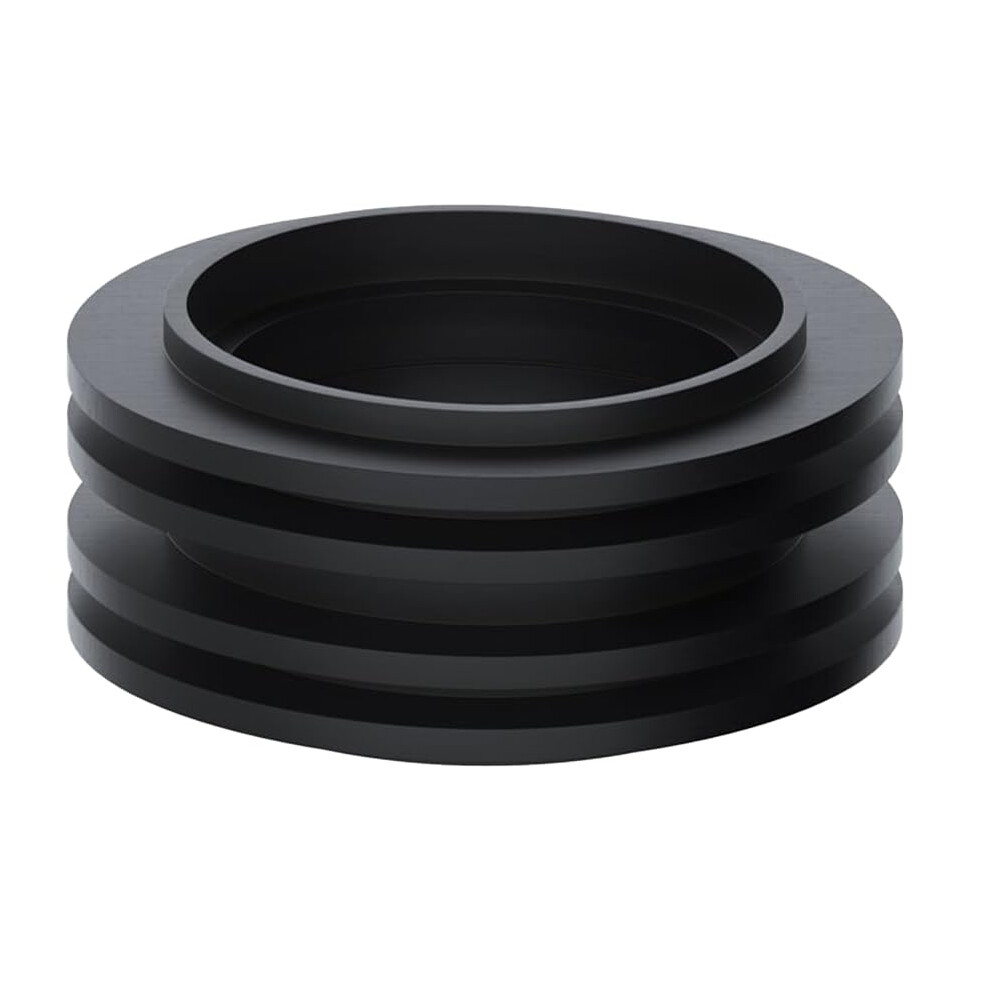 Plumbez Universal Black Rubber Flush Pipe Washer Inlet Pan Connector For Toilet Cistern 5051226960291