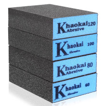 4 Pcs Hand Sanding Blocks, Sanding Sponges Blocks, Coarse and Fine Sandpaper Blocks 60 80 100 120 Grits
