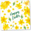 Easter Card. Easter Daffodils Design with Matching Envelope. 150x150mm. Ecofriendly. Blank Inside. Printed and Packed in UK. 1