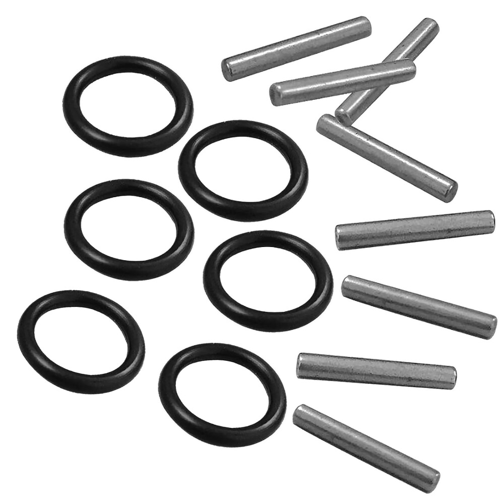 Suhai 30 Pcs Replacement Pin And O-Ring,Black 4Mm Impact Ring And 3X25mm Socket Pins For 1/2" Impact Socket Scaffolders For Impact Socket Scaffolders 5051226903267