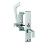 DISABLED TOILET HANDLE SET - SATIN ANODISED ALUMINIUM 1