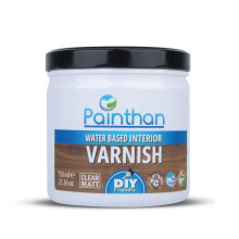 Painthan Water Based Interior Varnish Clear Matt – Low Odour, Quick Dry, Eco-Friendly Interior Wood Varnish for Furniture, Doors & Wooden Surfaces